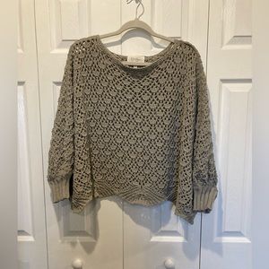 Jessica Simpson open weave sweater